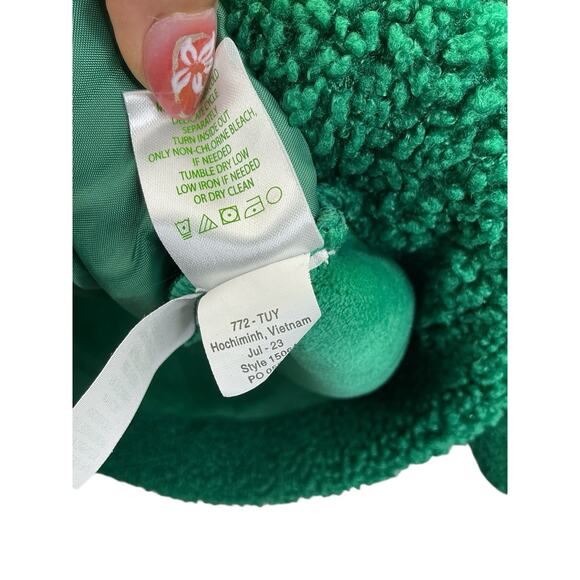 Lilly Pulitzer Sherpa Pullover Cozy Half Zip Pockets Green Size Small - Picture 11 of 14